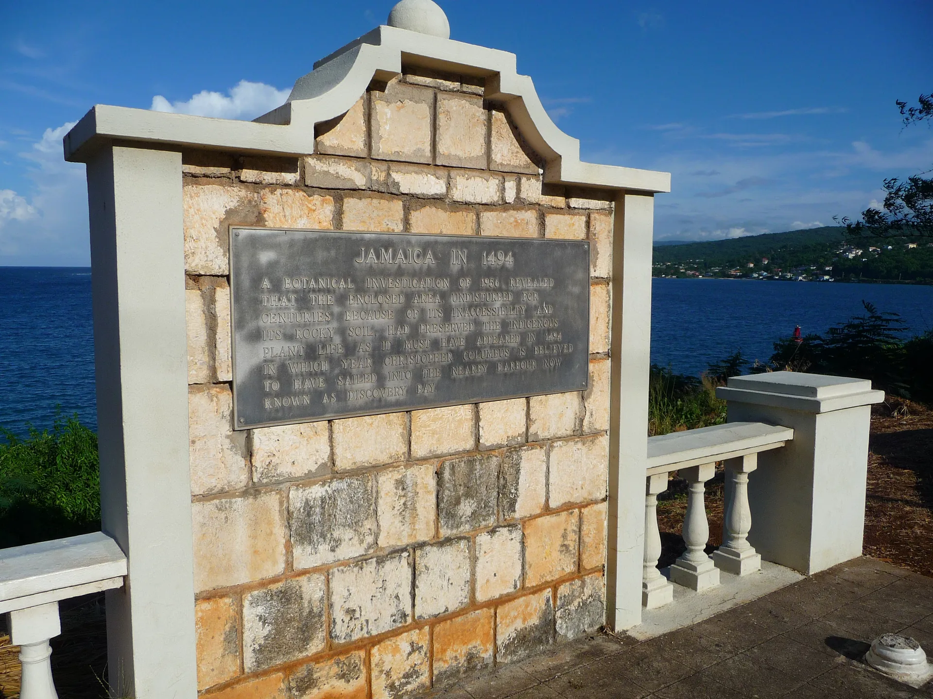 Discovery Bay Jamaica plaque
